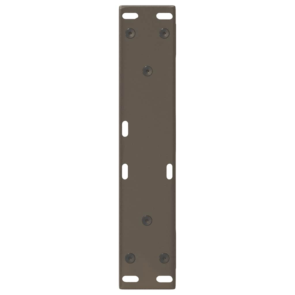Pieds de table basse 2 pièces Acier naturel 40 x (30-31,3) cm Acier - XIOS
