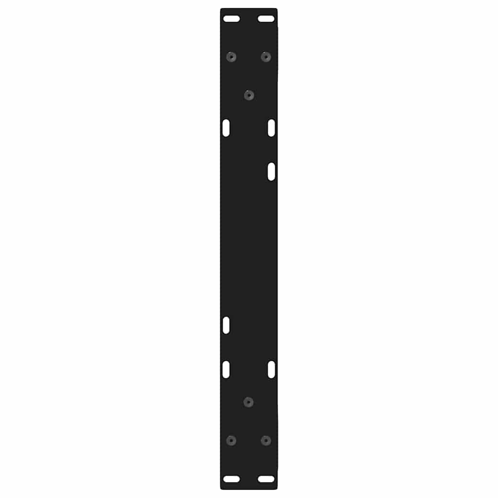 Pieds de table basse 2 pièces Noir 50 x (30-31,3) cm Acier - XIOS