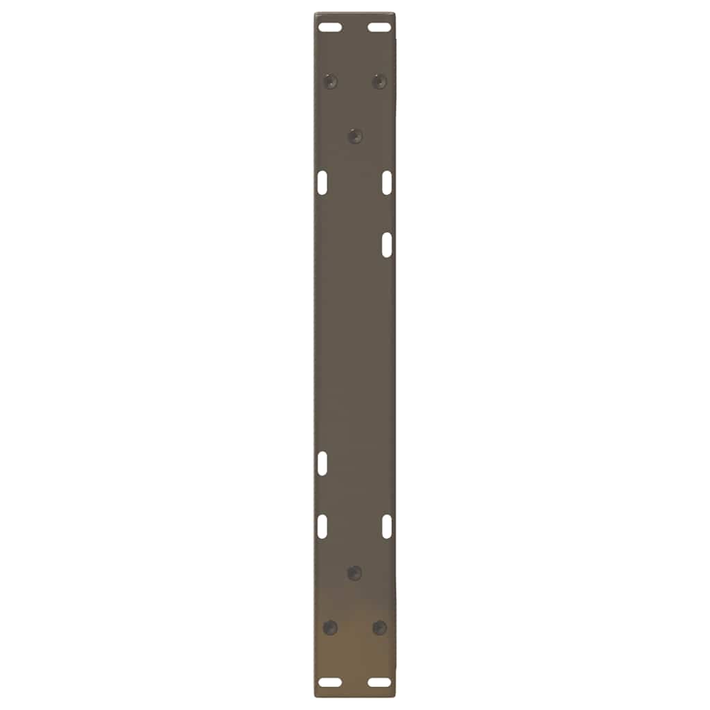 Pieds de table basse 2 pièces Acier naturel 50 x (30-31,3) cm Acier - XIOS