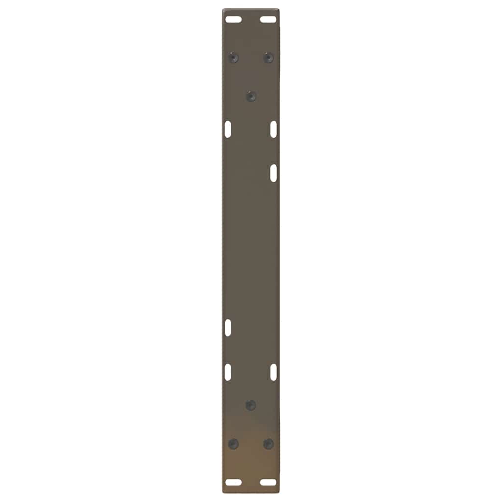 Pieds de table basse 2 pièces Acier naturel 60 x (30-31,3) cm Acier - XIOS
