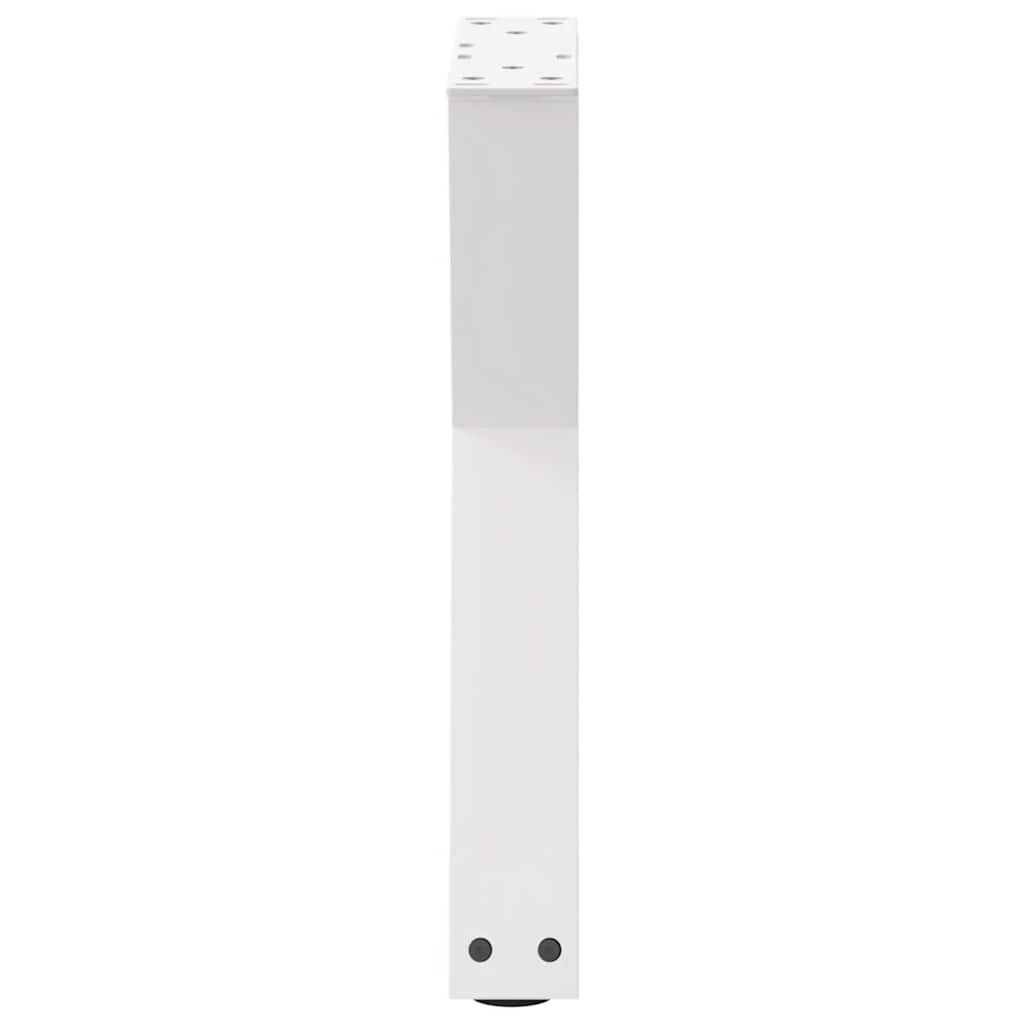 Pieds de table basse 2 pcs blanc 38x(42-43,3) cm acier Pieds de table vidaXL