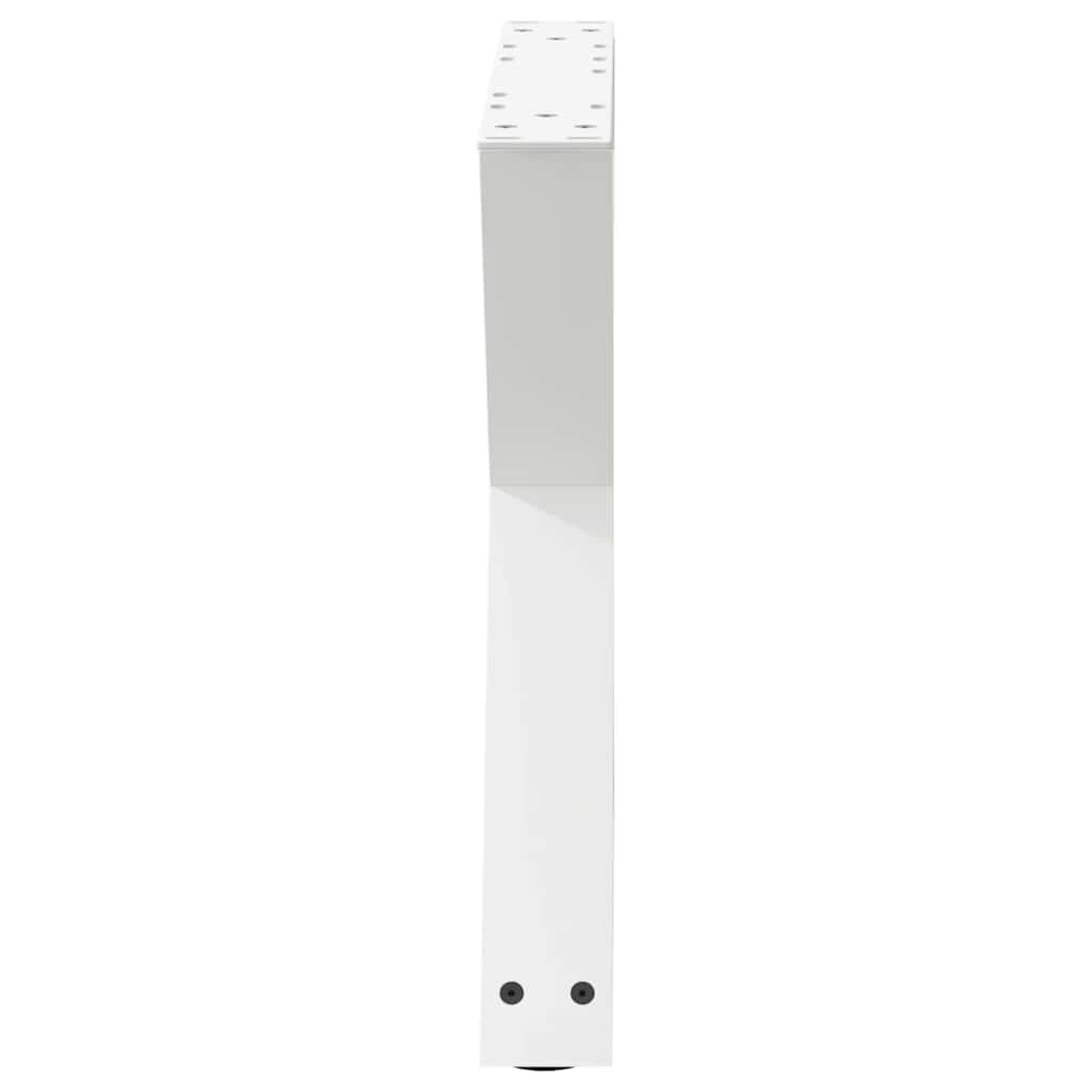 Pieds de table basse 2 pièces Blanc 50 x (42-43,3) cm Acier - XIOS