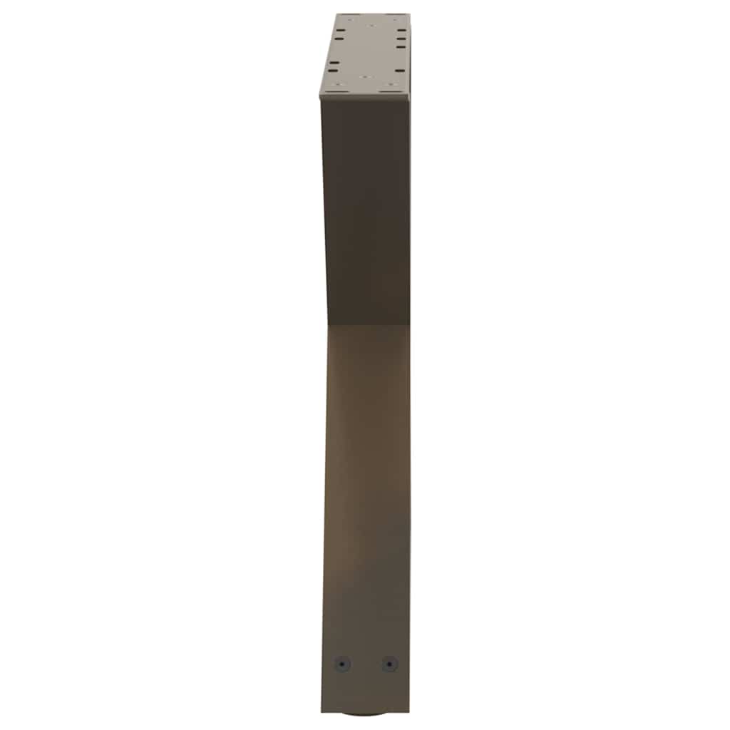 Pieds de table basse 2 pièces Acier naturel 50 x (42-43,3) cm Acier - XIOS