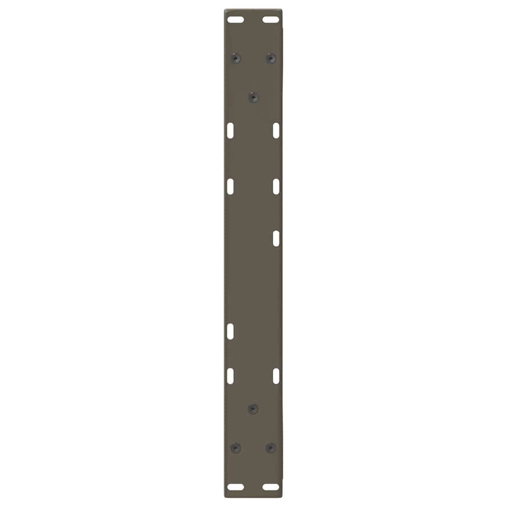 Pieds de table basse 2 pièces Acier naturel 50 x (42-43,3) cm Acier - XIOS