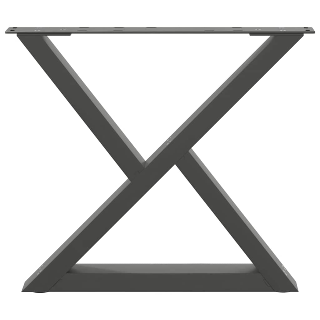 Pieds de table basse 2 pièces Anthracite 60 x (42-43,3) cm Acier - XIOS