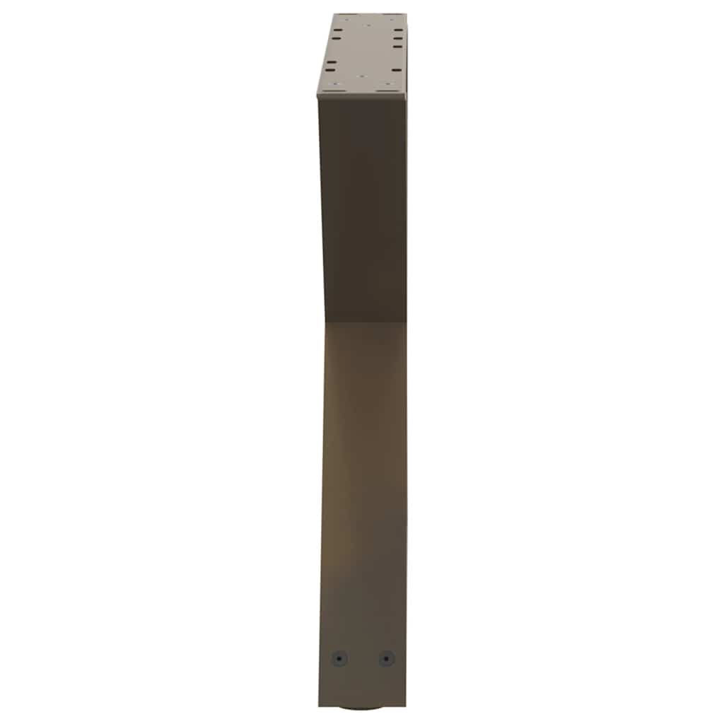 Pieds de table basse 2 pièces Acier naturel 60 x (42-43,3) cm Acier - XIOS
