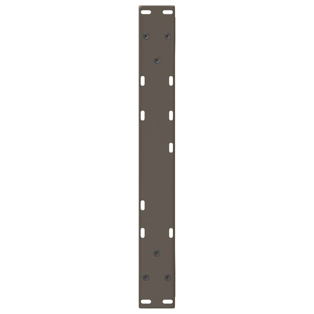 Pieds de table basse 2 pièces Acier naturel 60 x (42-43,3) cm Acier - XIOS