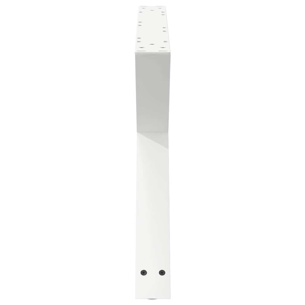 Pieds de table basse 2 pièces Blanc 70 x (42-43,3) cm Acier - XIOS