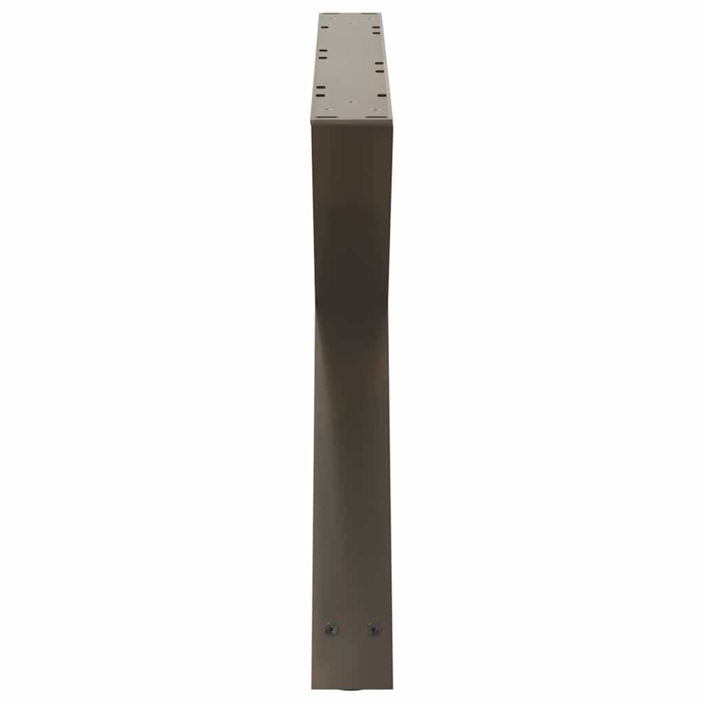 Pieds de table basse 2 pièces Acier naturel 70 x (42-43,3) cm Acier - XIOS