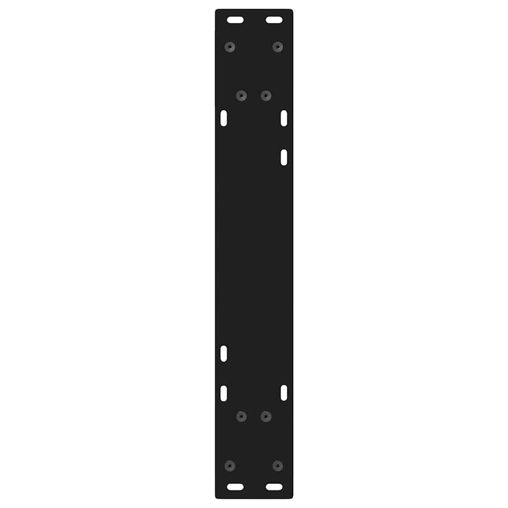 Pieds de table à manger 2 pièces Noir 50 x (72-73,3) cm Acier - XIOS