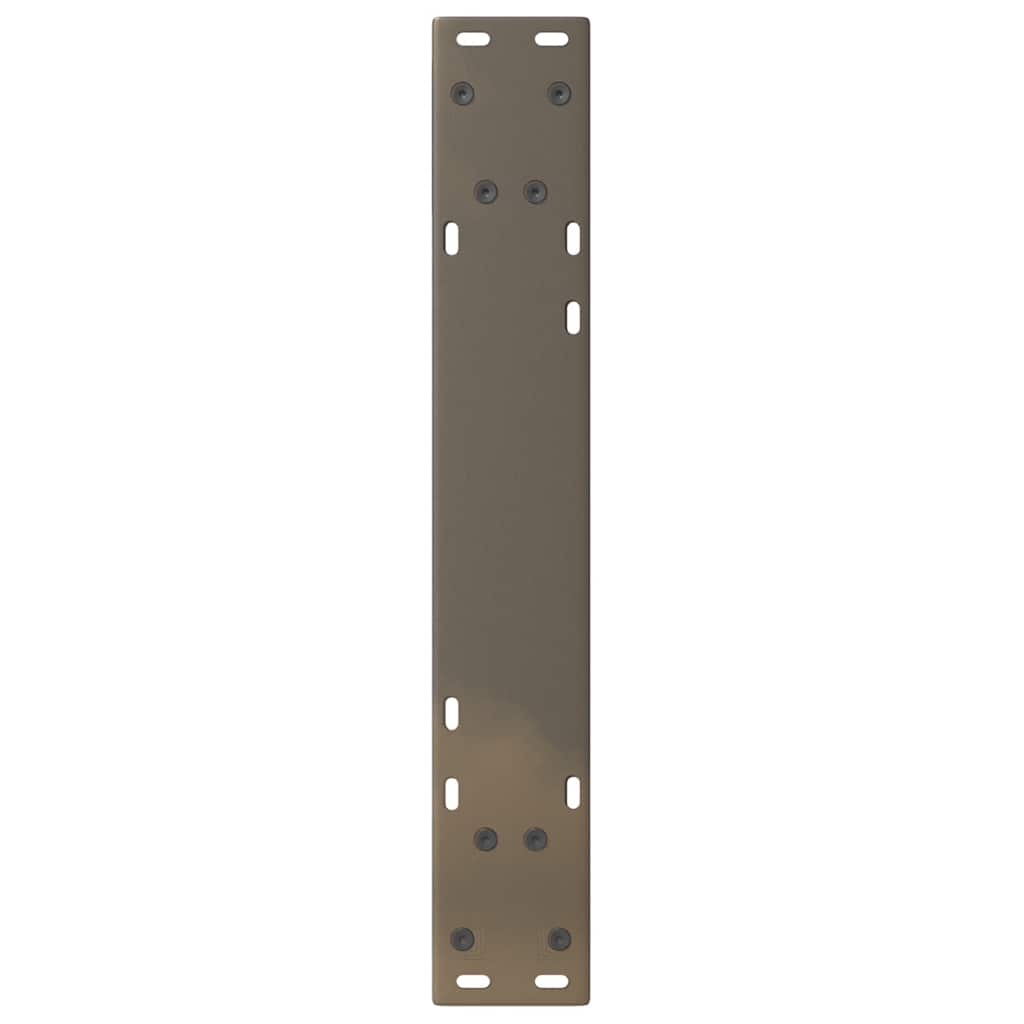 Pieds de table à manger 2 pièces Acier naturel 50 x (72-73,3) cm Acier - XIOS