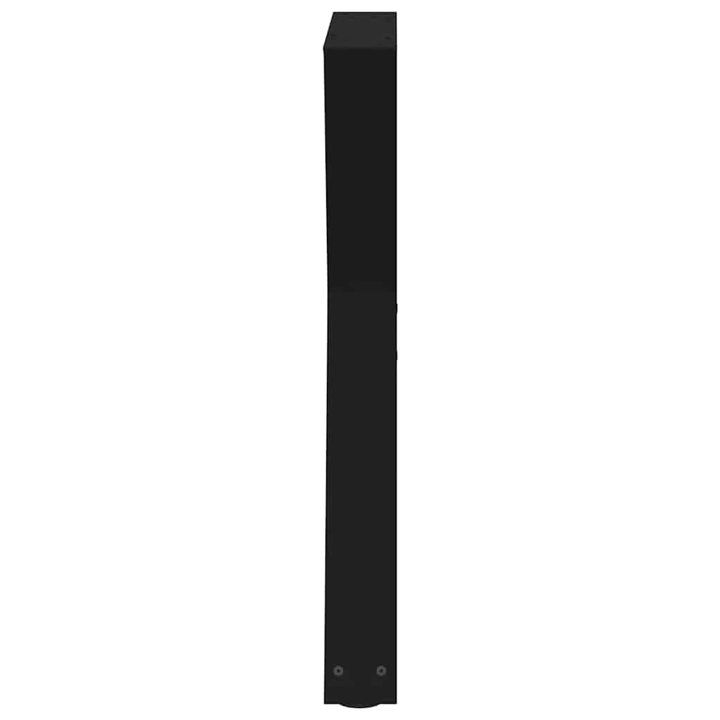 Pieds de table à manger 2 pièces Noir 70 x (72-73,3) cm Acier - XIOS