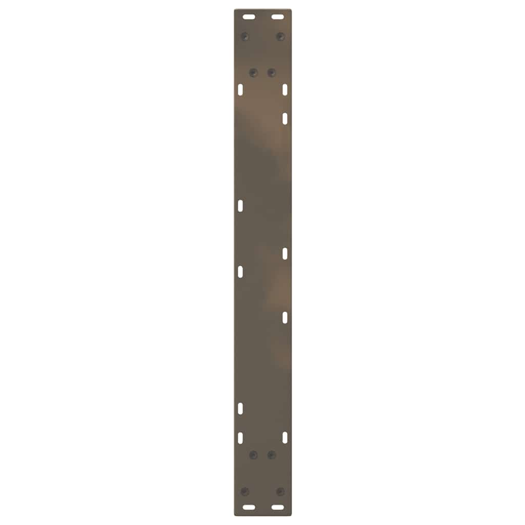 Pieds de table à manger 2 pièces Acier naturel 80 x (72-73,3) cm Acier - XIOS