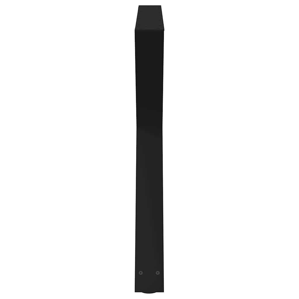 Pieds de table à manger 2 pièces Noir 90 x (72-73,3) cm Acier - XIOS