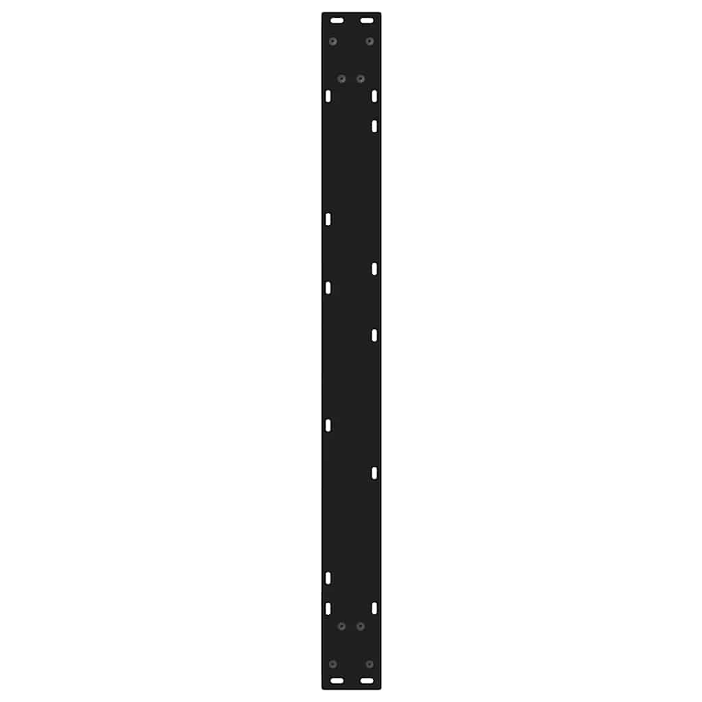 Pieds de table à manger 2 pièces Noir 90 x (72-73,3) cm Acier - XIOS