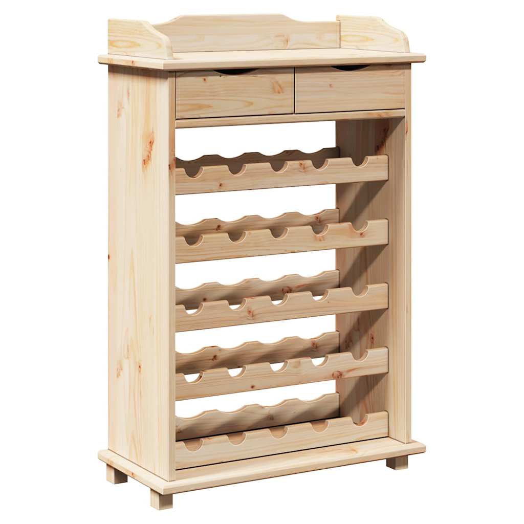 Étagère à vin Marron 90 x 60 x 30 cm Bois de pin massif - XIOS