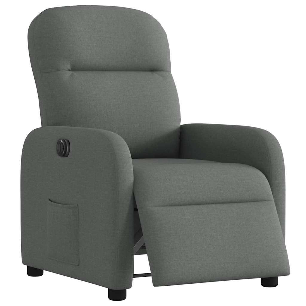 Fauteuil inclinable électrique Gris foncé Tissu - XIOS