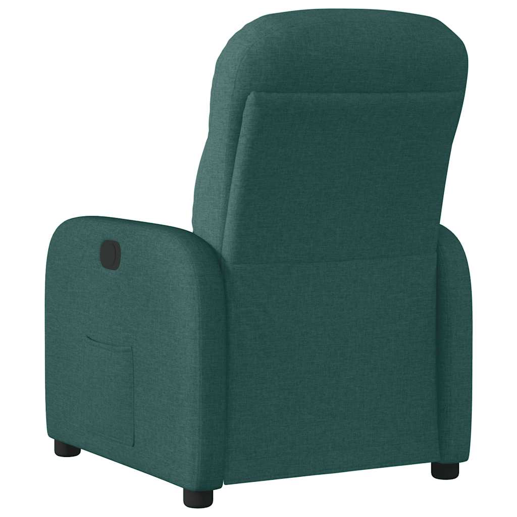 Fauteuil inclinable électrique Vert foncé Tissu - XIOS