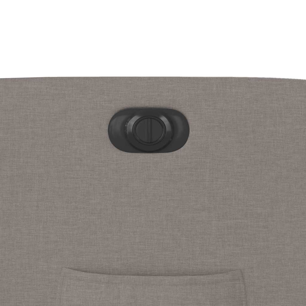 Fauteuil inclinable électrique Taupe Tissu