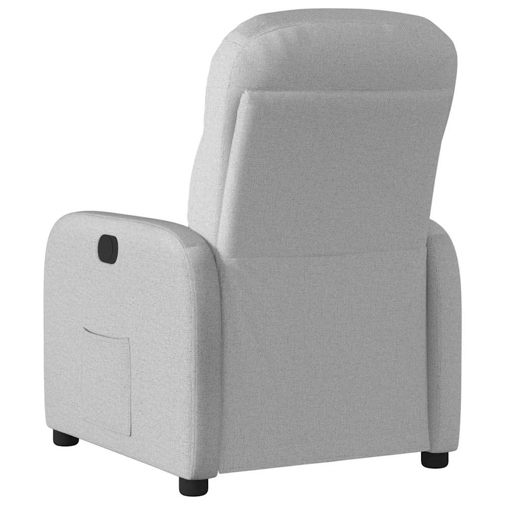 Fauteuil inclinable électrique gris nuage tissu - XIOS