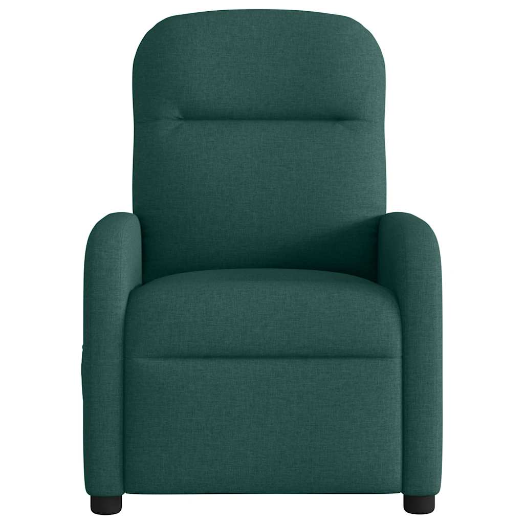 Fauteuil de massage inclinable électrique Vert foncé Tissu - XIOS