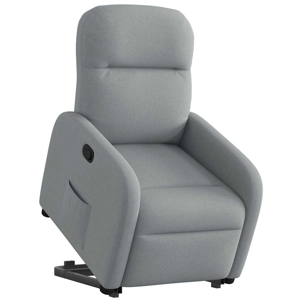 Fauteuil inclinable Gris clair Tissu