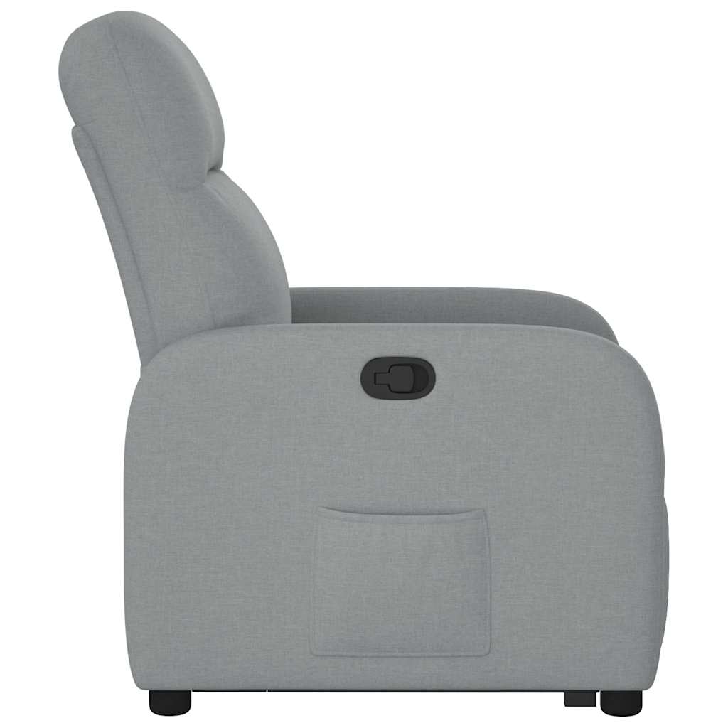 Fauteuil inclinable Gris clair Tissu