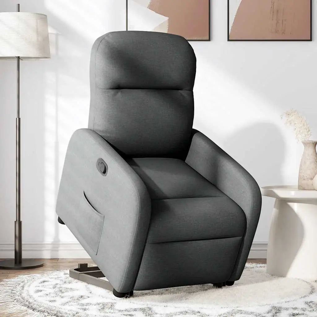 Fauteuil inclinable Gris foncé Tissu - XIOS