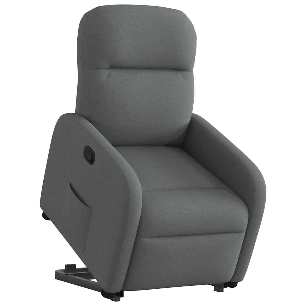 Fauteuil inclinable Gris foncé Tissu - XIOS