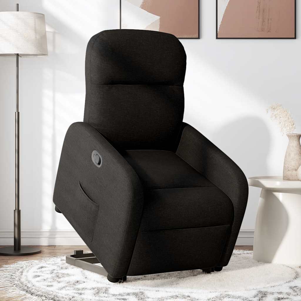 Fauteuil inclinable noir tissu