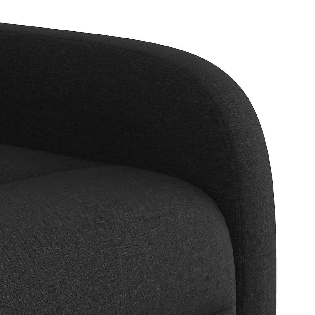 Fauteuil inclinable noir tissu