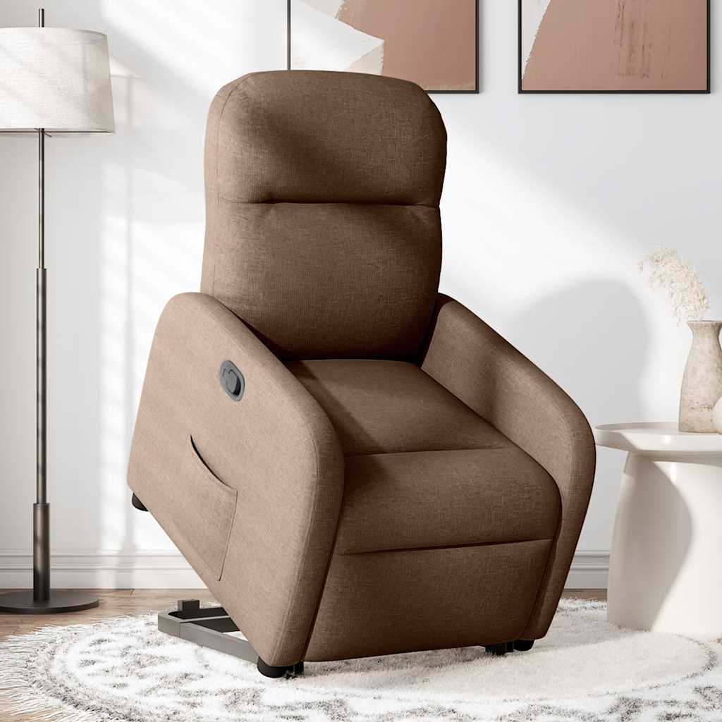 Fauteuil inclinable Marron Tissu