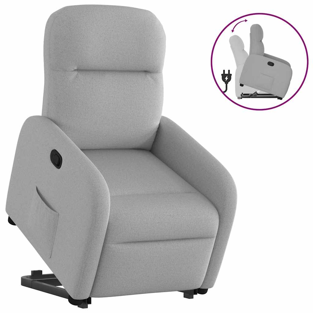 Fauteuil inclinable gris nuage tissu - XIOS