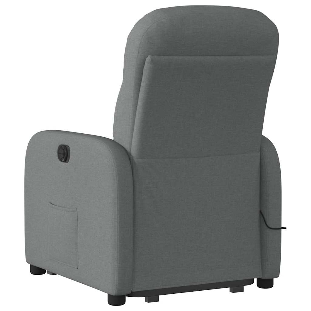 Fauteuil de massage inclinable Gris foncé Tissu - XIOS