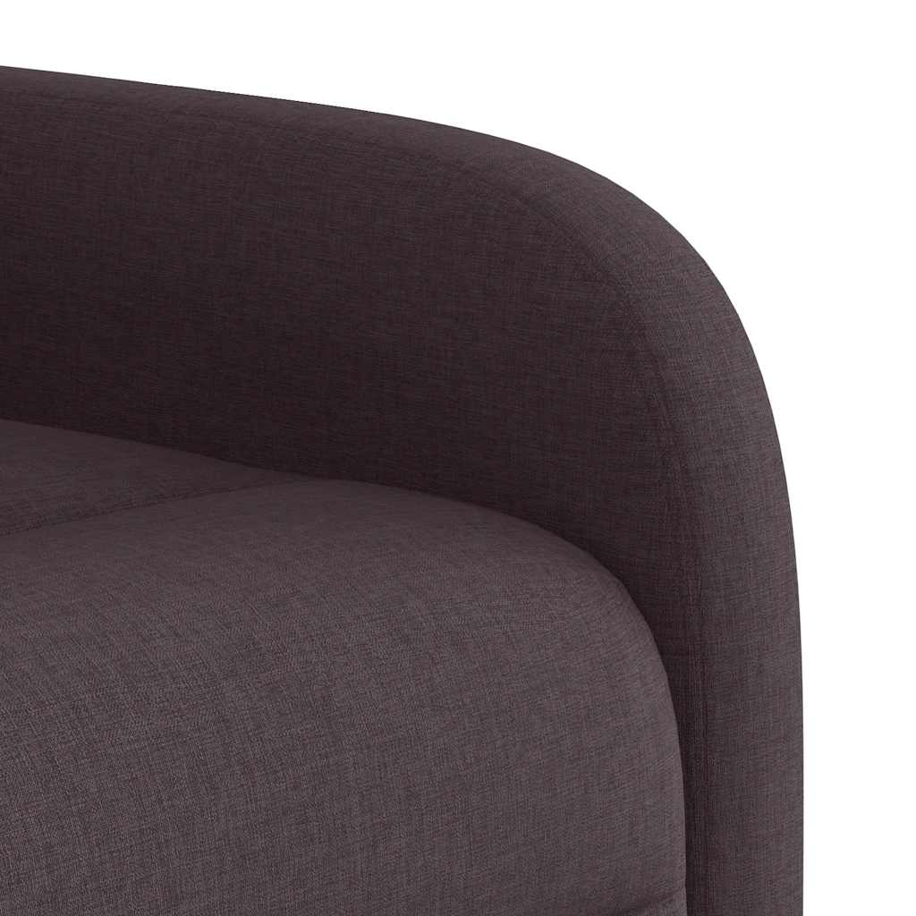 Fauteuil inclinable de massage Marron foncé Tissu - XIOS