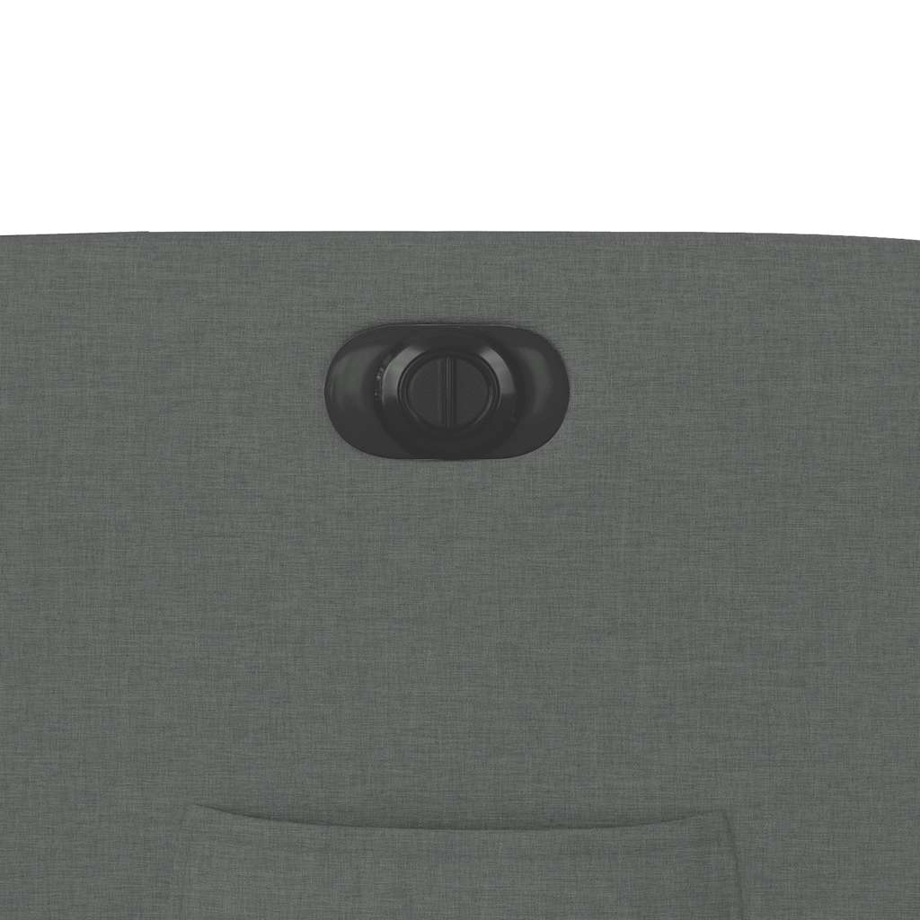 Fauteuil inclinable électrique gris foncé tissu