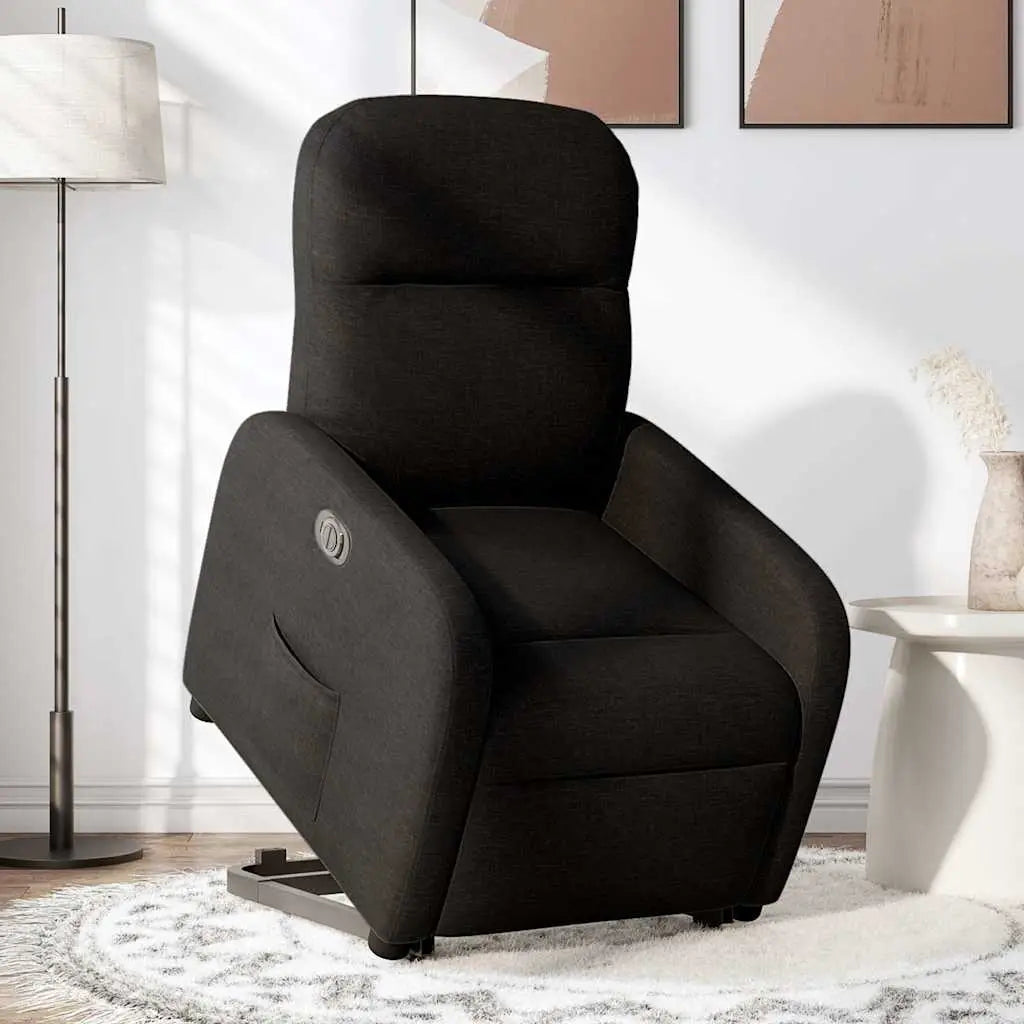 Fauteuil inclinable électrique noir tissu - XIOS