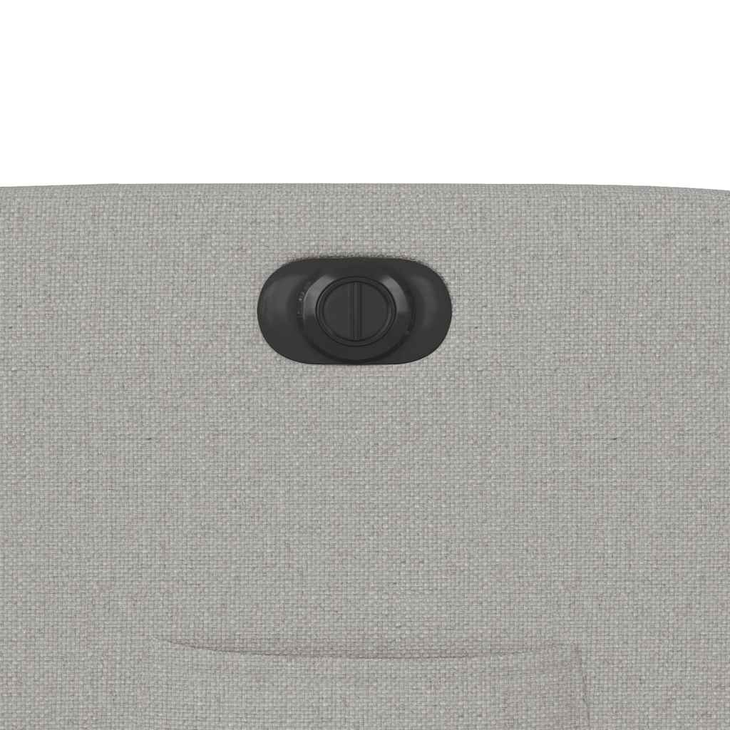 Fauteuil inclinable électrique gris nuage tissu