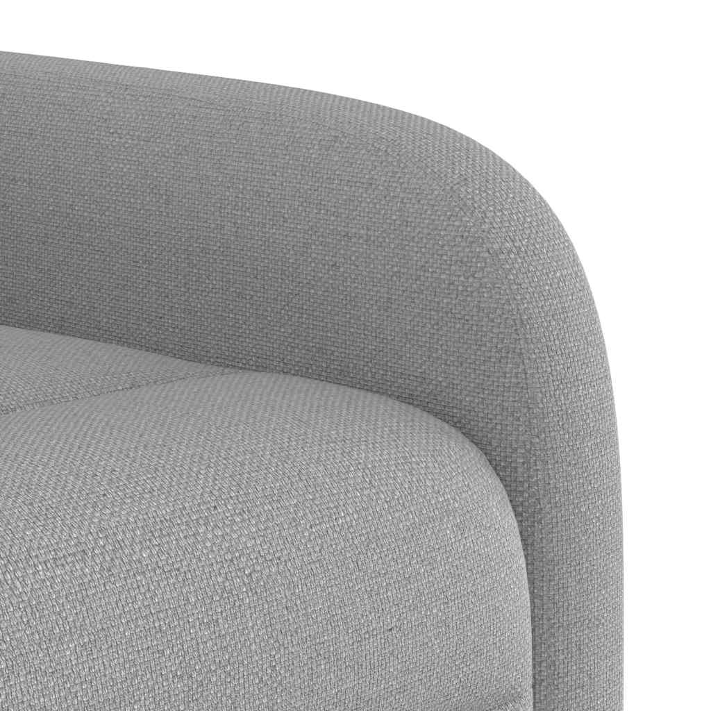 Fauteuil inclinable de massage électrique gris nuage tissu