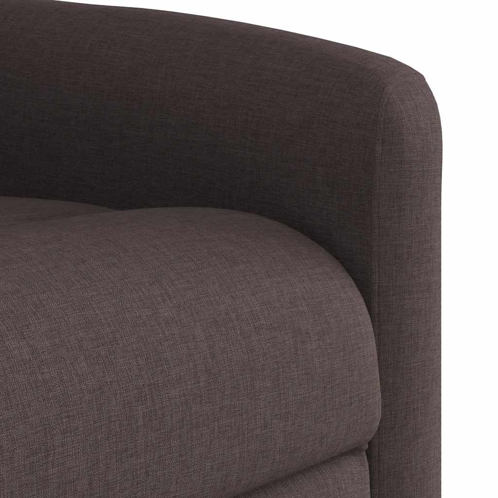 Fauteuil de massage inclinable électrique Marron foncé Tissu - XIOS