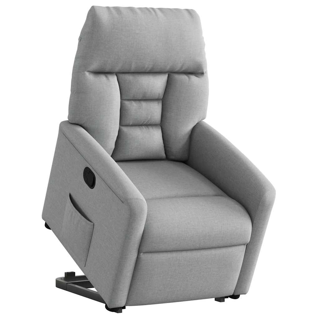 Fauteuil inclinable Gris clair Tissu - XIOS