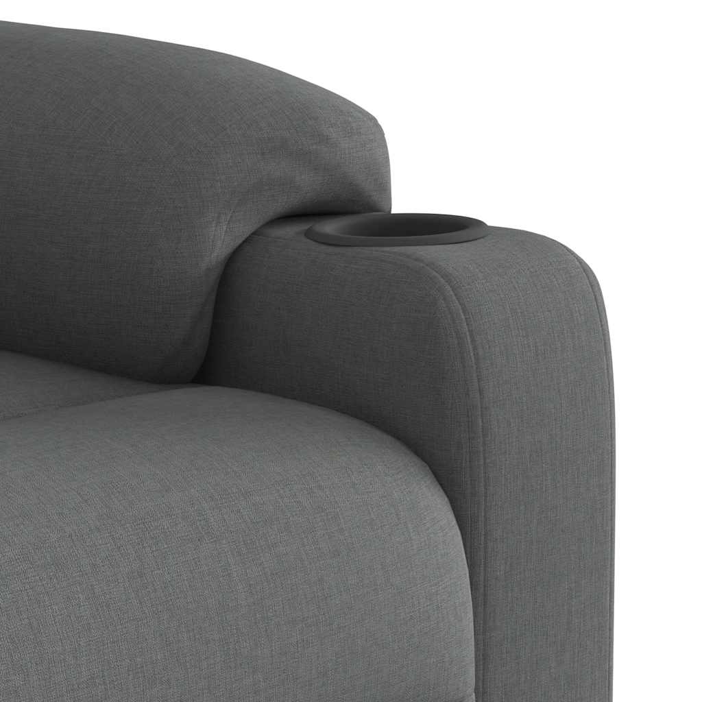 Fauteuil inclinable Gris foncé Tissu