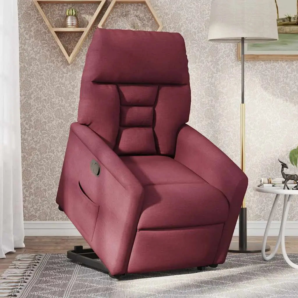 Fauteuil inclinable rouge bordeaux tissu - XIOS
