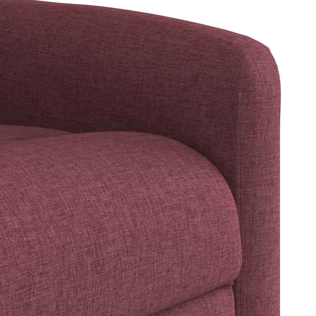 Fauteuil inclinable rouge bordeaux tissu - XIOS