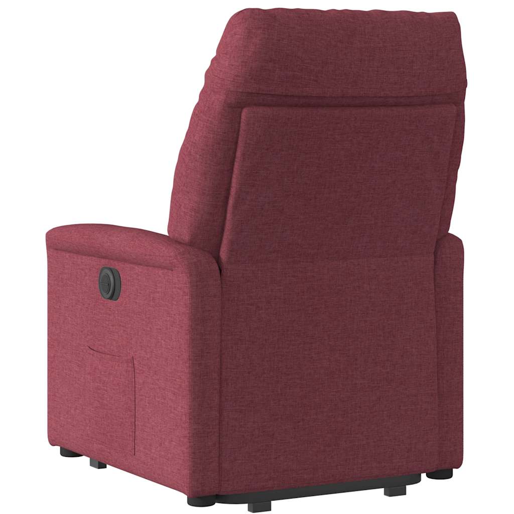 Fauteuil inclinable rouge bordeaux tissu - XIOS