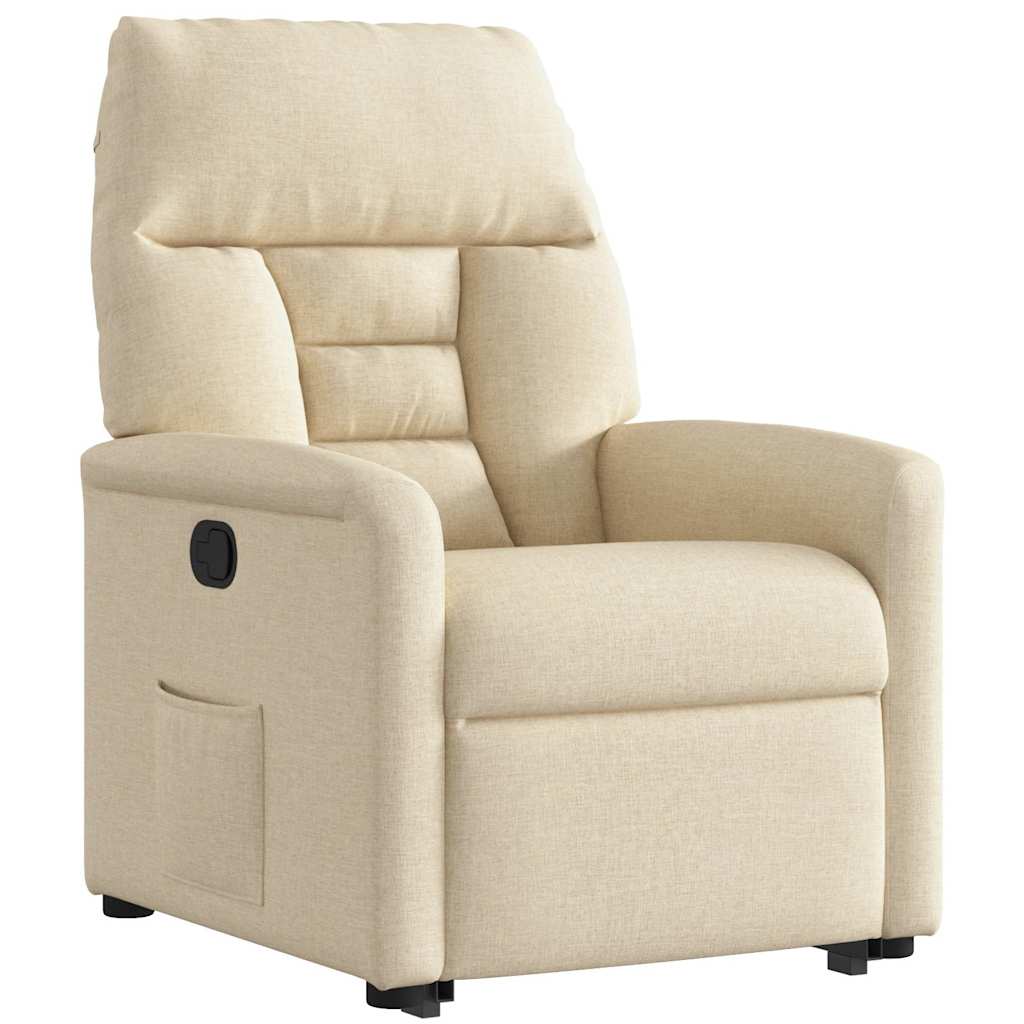 Fauteuil inclinable Crème Tissu