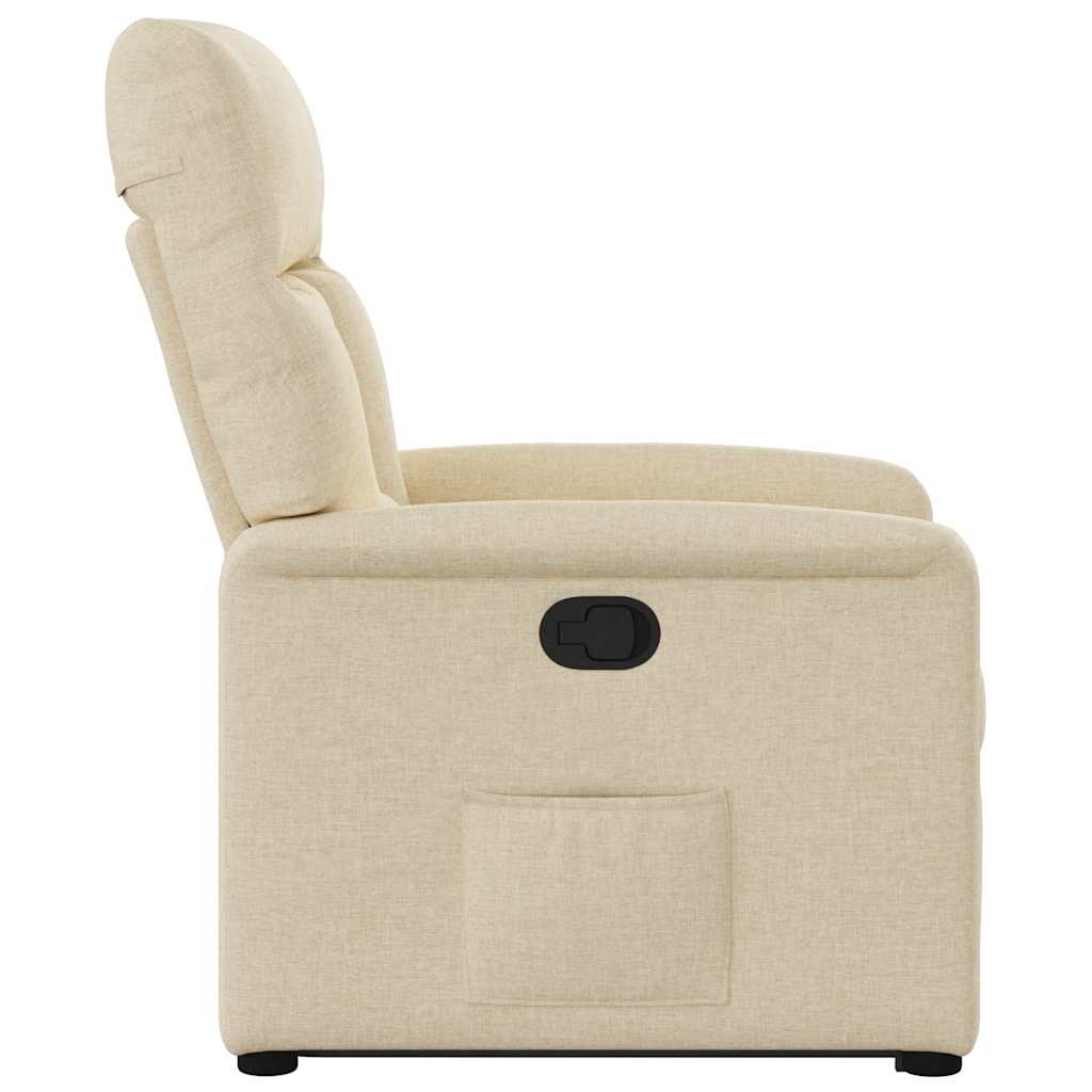 Fauteuil inclinable Crème Tissu