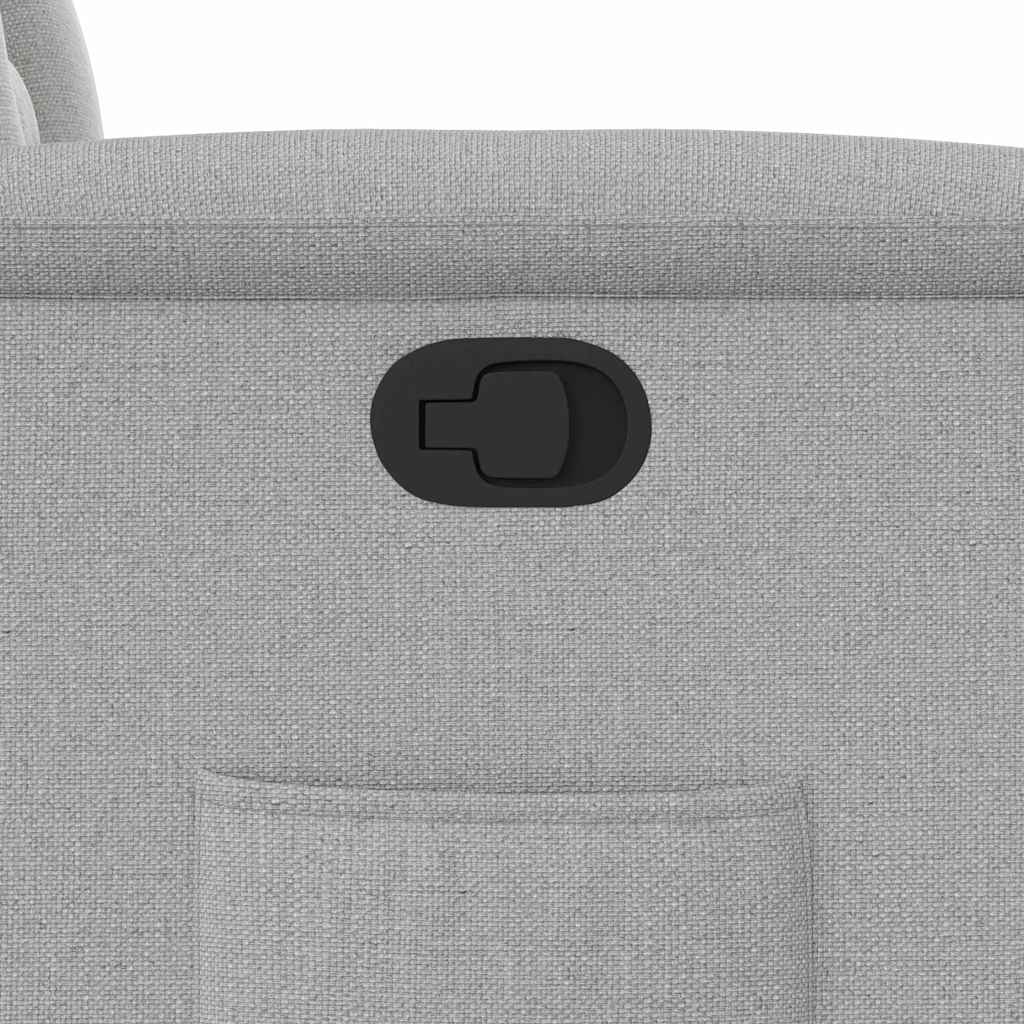 Fauteuil inclinable gris nuage tissu
