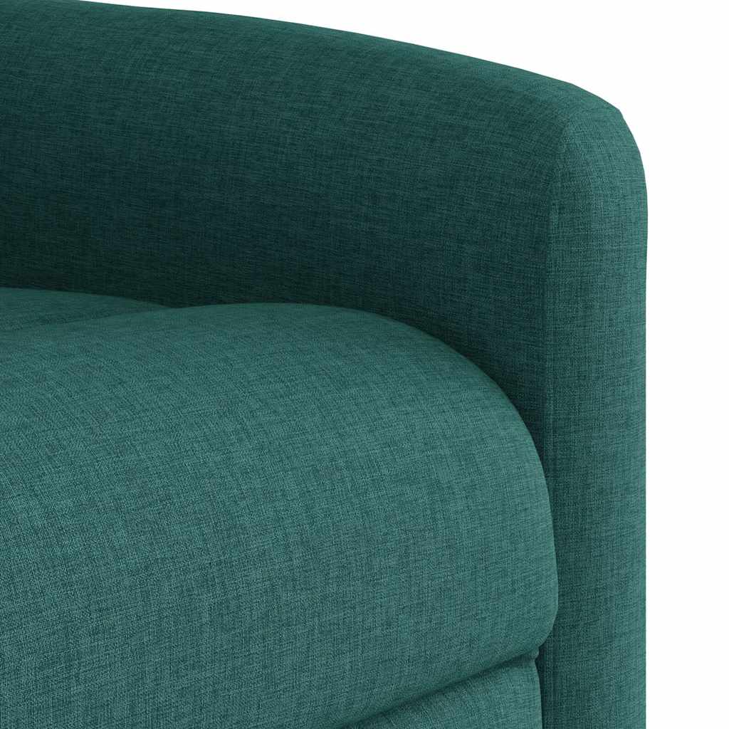 Fauteuil inclinable électrique vert foncé tissu