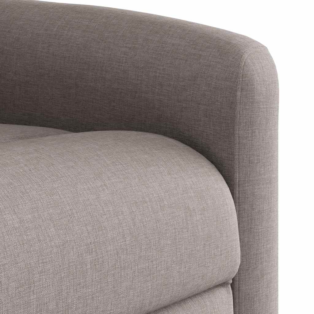 Fauteuil inclinable électrique taupe tissu